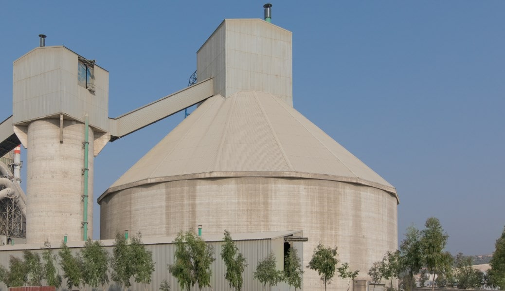 Indoor Clinker Storage Area